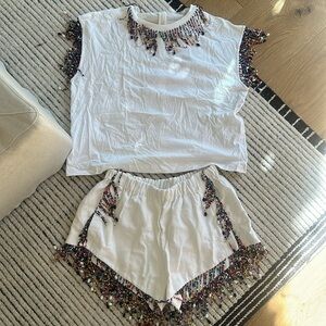 Christopher Kane Beaded Short Set
